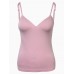 Women Solid Color Hollow Out Bra Vest Cotton V-Neck Tank Tops Women Solid Color Hollow Out Bra Vest Cotton V-Neck Tank Tops