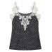 Sexy Lace Strap Patchwork Tank Tops Women Chiffon V Neck Thin Vest Sexy Lace Strap Patchwork Tank Tops Women Chiffon V Neck Thin Vest