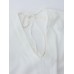 Sexy Loose Women V Neck Backless White Chiffon T-Shirt Sexy Loose Women V Neck Backless White Chiffon T-Shirt