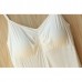 Female Modal Straps Pad Cup Vest Sleepwear Dress Female Modal Straps Pad Cup Vest Sleepwear Dress