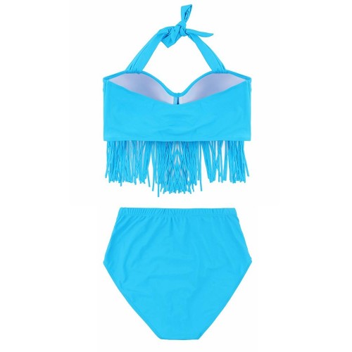 Sexy Hot Women Plus Size High Waist Push Up Tassle Swimsuit Sexy Hot Women Plus Size High Waist Push Up Tassle Swimsuit
