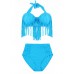 Sexy Hot Women Plus Size High Waist Push Up Tassle Swimsuit Sexy Hot Women Plus Size High Waist Push Up Tassle Swimsuit