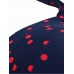 Women Vintage Dots Plus Size Wireless Backless High Waist Bikini Swimsuits Women Vintage Dots Plus Size Wireless Backless High Waist Bikini Swimsuits