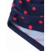 Women Vintage Dots Plus Size Wireless Backless High Waist Bikini Swimsuits Women Vintage Dots Plus Size Wireless Backless High Waist Bikini Swimsuits