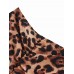 SWIMMART Sexy Short Sleeve Leopard Printed Elastic Tankinis Swimwear Sets SWIMMART Sexy Short Sleeve Leopard Printed Elastic Tankinis Swimwear Sets