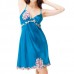 Women Plus Size S-XXL Silk Straps Embroidery Lingerie Sleepwear Women Plus Size S-XXL Silk Straps Embroidery Lingerie Sleepwear
