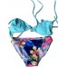 Bright Floral Printed Bandeau Tops Bikini Swimsuit Bright Floral Printed Bandeau Tops Bikini Swimsuit