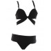 New Sexy Triangle Pure Color Bandage Strap Black White Swimsuit Bikini New Sexy Triangle Pure Color Bandage Strap Black White Swimsuit Bikini