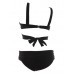 New Sexy Triangle Pure Color Bandage Strap Black White Swimsuit Bikini New Sexy Triangle Pure Color Bandage Strap Black White Swimsuit Bikini