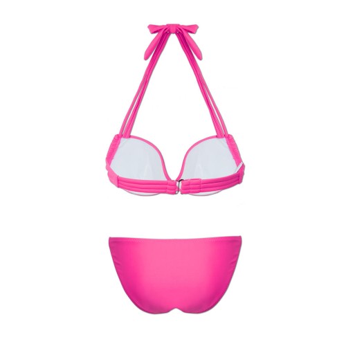 Sexy Halter Solid Color Low Rise Women Bikini Sets Sexy Halter Solid Color Low Rise Women Bikini Sets