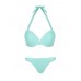 Sexy Halter Solid Color Low Rise Women Bikini Sets Sexy Halter Solid Color Low Rise Women Bikini Sets