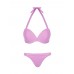 Sexy Halter Solid Color Low Rise Women Bikini Sets Sexy Halter Solid Color Low Rise Women Bikini Sets