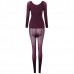 Women Thermostated Thin Thermal Seamless Body Shaping Long Underwear Set Sleepwear Women Thermostated Thin Thermal Seamless Body Shaping Long Underwear Set Sleepwear