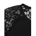 Sexy Lace Patchwork Hollow Out Long Sleeve Women Bottom T-Shirt Sexy Lace Patchwork Hollow Out Long Sleeve Women Bottom T-Shirt