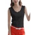 Casual Slim Lace Crochet Solid Color Sleeveless Women Vest Tank Top Casual Slim Lace Crochet Solid Color Sleeveless Women Vest Tank Top