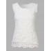 Casual Slim Lace Crochet Solid Color Sleeveless Women Vest Tank Top Casual Slim Lace Crochet Solid Color Sleeveless Women Vest Tank Top