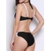 Women Color Block Criss-Cross Sexy Wire Free Bikini Set Bandage Bathing Suits Women Color Block Criss-Cross Sexy Wire Free Bikini Set Bandage Bathing Suits