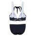 Women Color Block Criss-Cross Sexy Wire Free Bikini Set Bandage Bathing Suits Women Color Block Criss-Cross Sexy Wire Free Bikini Set Bandage Bathing Suits
