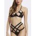 Sexy Halter Neck Hollow Out Criss-Cross High Waist Bikini Set Sexy Halter Neck Hollow Out Criss-Cross High Waist Bikini Set