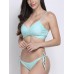 Women Sexy Spaghetti Strappy Lace-Up Pure Color Criss Cross Bandage Bikini Set Swimwear Women Sexy Spaghetti Strappy Lace-Up Pure Color Criss Cross Bandage Bikini Set Swimwear