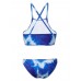 Sexy Women Halter Lace-Up Denim Padded Bralette Top Twinset Bikini Set Bathing Suit Sexy Women Halter Lace-Up Denim Padded Bralette Top Twinset Bikini Set Bathing Suit