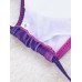Sexy Women Halter Lace-Up Denim Padded Bralette Top Twinset Bikini Set Bathing Suit Sexy Women Halter Lace-Up Denim Padded Bralette Top Twinset Bikini Set Bathing Suit