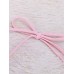 Women Sexy Pink Criss Cross Belt Wireless Bikini Halter Lace-Up Solid Color Swimwear Women Sexy Pink Criss Cross Belt Wireless Bikini Halter Lace-Up Solid Color Swimwear