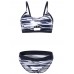 Sexy Stripe Bikini Front Small Key Hole Wireless Elastic Bikinis Sets Sexy Stripe Bikini Front Small Key Hole Wireless Elastic Bikinis Sets