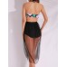 Women Sexy Plus Size Halter Floral Print Mesh High-Waisted Two-Piece Swimsuit Women Sexy Plus Size Halter Floral Print Mesh High-Waisted Two-Piece Swimsuit