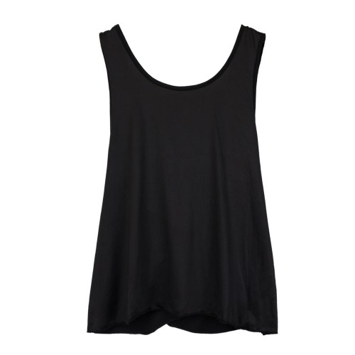 Casual Loose Sexy Black Cross Backless Tank Top For Women Casual Loose Sexy Black Cross Backless Tank Top For Women