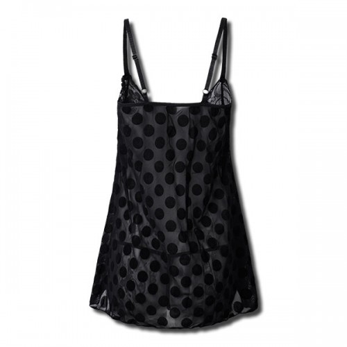 Women Plus Size V-neck Erotic See Through Strappy Lace Nightdress Babydoll Women Plus Size V-neck Erotic See Through Strappy Lace Nightdress Babydoll