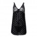 Women Plus Size V-neck Erotic See Through Strappy Lace Nightdress Babydoll Women Plus Size V-neck Erotic See Through Strappy Lace Nightdress Babydoll