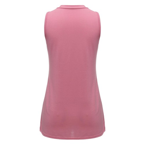 Sexy Women Crew Neck Sleeveless Split Long Vest Tank Top Sexy Women Crew Neck Sleeveless Split Long Vest Tank Top