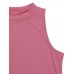 Sexy Women Crew Neck Sleeveless Split Long Vest Tank Top Sexy Women Crew Neck Sleeveless Split Long Vest Tank Top