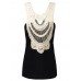 Sexy Women Sleeveless Halter Lace Hollow Stitching Slim Tank Top Sexy Women Sleeveless Halter Lace Hollow Stitching Slim Tank Top