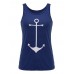 Casual Women Anchor Pattern Sleeveless Solid Vest Tank Top Casual Women Anchor Pattern Sleeveless Solid Vest Tank Top