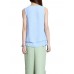 Elegant Women Lotus Ink Printing Fake Two-piece Cotton Linen Tank Top Elegant Women Lotus Ink Printing Fake Two-piece Cotton Linen Tank Top