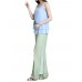 Elegant Women Lotus Ink Printing Fake Two-piece Cotton Linen Tank Top Elegant Women Lotus Ink Printing Fake Two-piece Cotton Linen Tank Top