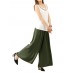 Women Loose Waistband Pure Color Cotton Linen Wide Leg Pants Women Loose Waistband Pure Color Cotton Linen Wide Leg Pants