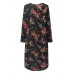 Women Retro Floral Printing Kaftan Long Sleeve Maxi Dress Women Retro Floral Printing Kaftan Long Sleeve Maxi Dress