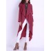 Casual Women Long Sleeve Pure Color Duster Jacket With Belt Casual Women Long Sleeve Pure Color Duster Jacket With Belt