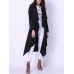 Casual Women Long Sleeve Pure Color Duster Jacket With Belt Casual Women Long Sleeve Pure Color Duster Jacket With Belt