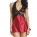 Sexy Halter Lace Imitation Silk Nightdress Backless Adult Cute Babydolls Sleepwear Sexy Halter Lace Imitation Silk Nightdress Backless Adult Cute Babydolls Sleepwear