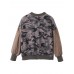Camouflage Loose Army Green Long Sleeve Hole Short Jacket Camouflage Loose Army Green Long Sleeve Hole Short Jacket