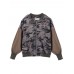Camouflage Loose Army Green Long Sleeve Hole Short Jacket Camouflage Loose Army Green Long Sleeve Hole Short Jacket