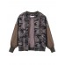 Camouflage Loose Army Green Long Sleeve Hole Short Jacket Camouflage Loose Army Green Long Sleeve Hole Short Jacket