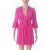 Three-piece Women Sexy Transparent Mesh Slip Dress Pure Color Robe Sleepwear Sets Three-piece Women Sexy Transparent Mesh Slip Dress Pure Color Robe Sleepwear Sets