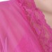 Three-piece Women Sexy Transparent Mesh Slip Dress Pure Color Robe Sleepwear Sets Three-piece Women Sexy Transparent Mesh Slip Dress Pure Color Robe Sleepwear Sets