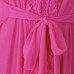 Three-piece Women Sexy Transparent Mesh Slip Dress Pure Color Robe Sleepwear Sets Three-piece Women Sexy Transparent Mesh Slip Dress Pure Color Robe Sleepwear Sets