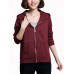 Casual Women Zip Pure Color Loose Jersey Jacket Coat Hoodie Sweatshirt Casual Women Zip Pure Color Loose Jersey Jacket Coat Hoodie Sweatshirt
